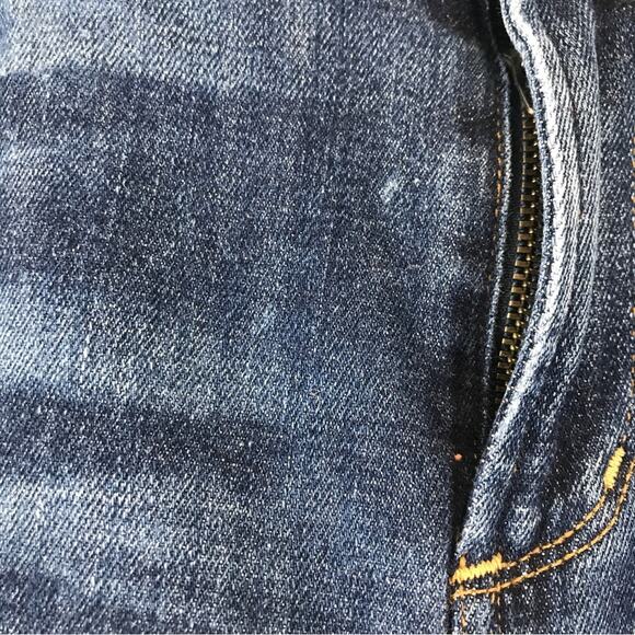 Agolde Sophie Crop Distressed Starwood Raw Hem Torn Knee Made in USA Jeans 29 - Picture 14 of 15